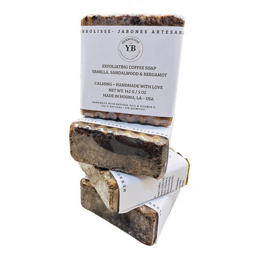Coffee & Honey Exfoliating Body Soap – Handcrafted Bar