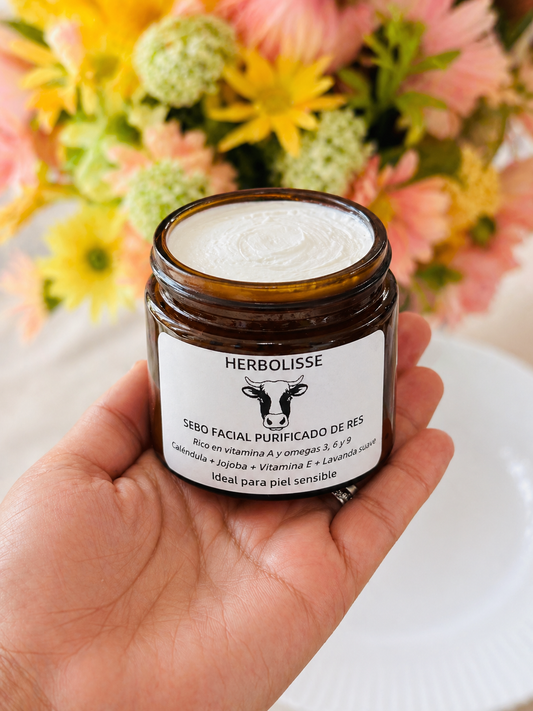 Renewing Whipped Beef Tallow Face Cream with Rosehip | For All Skin Types