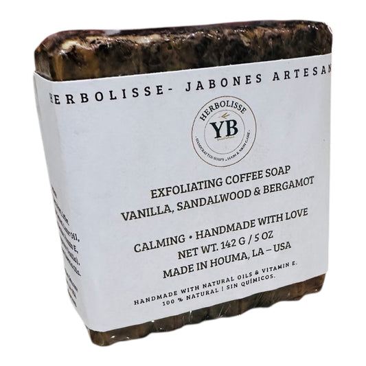 Coffee & Honey Exfoliating Body Soap – Handcrafted Bar