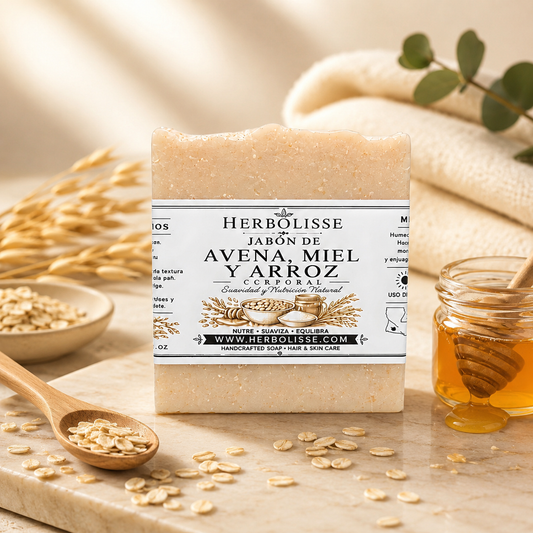 Oatmeal, Rice & Honey Body Soap | Even Tone & Soft Skin