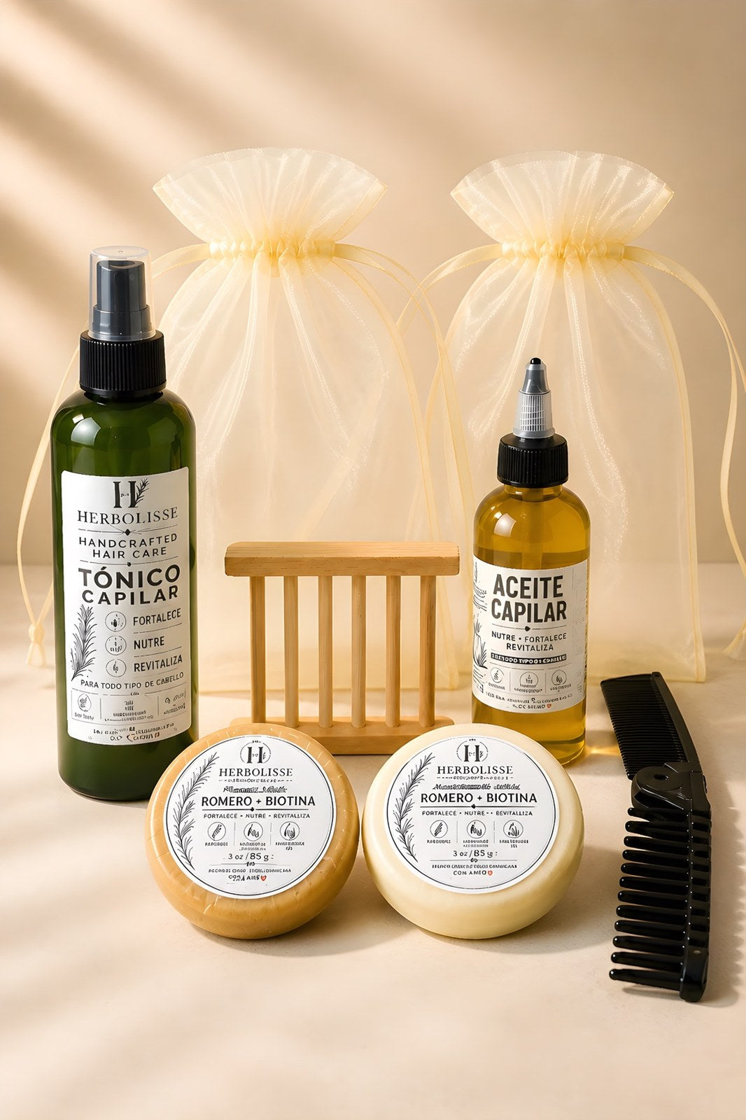 HERBOLISSE Advanced Hair Care Kit
Strength • Growth • Shine