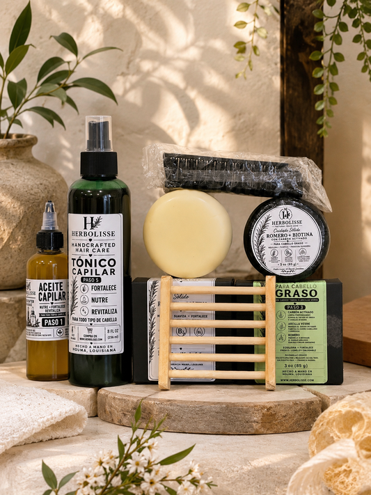 HERBOLISSE Advanced Rosemary & Activated Charcoal Hair Care Kit for Oily Hair
Strength • Oil Control • Shine